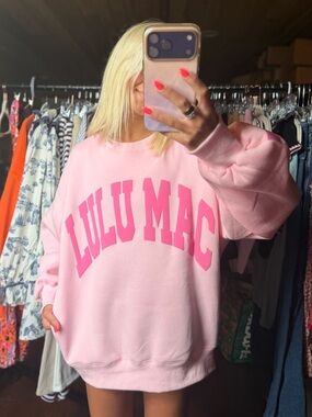 Lulu Mac Light Pink Sweatshirt